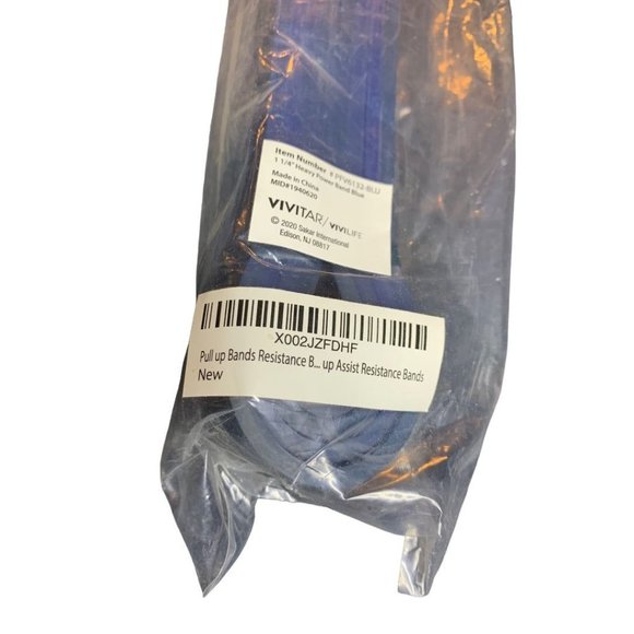 Vivilife New 1 1/4" Heavy Power Resistance Band Blue PFV6132-BLU - Picture 3 of 4